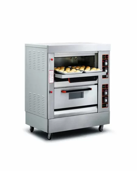 2 deck 4 tray baking oven