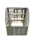 curve glass display counter