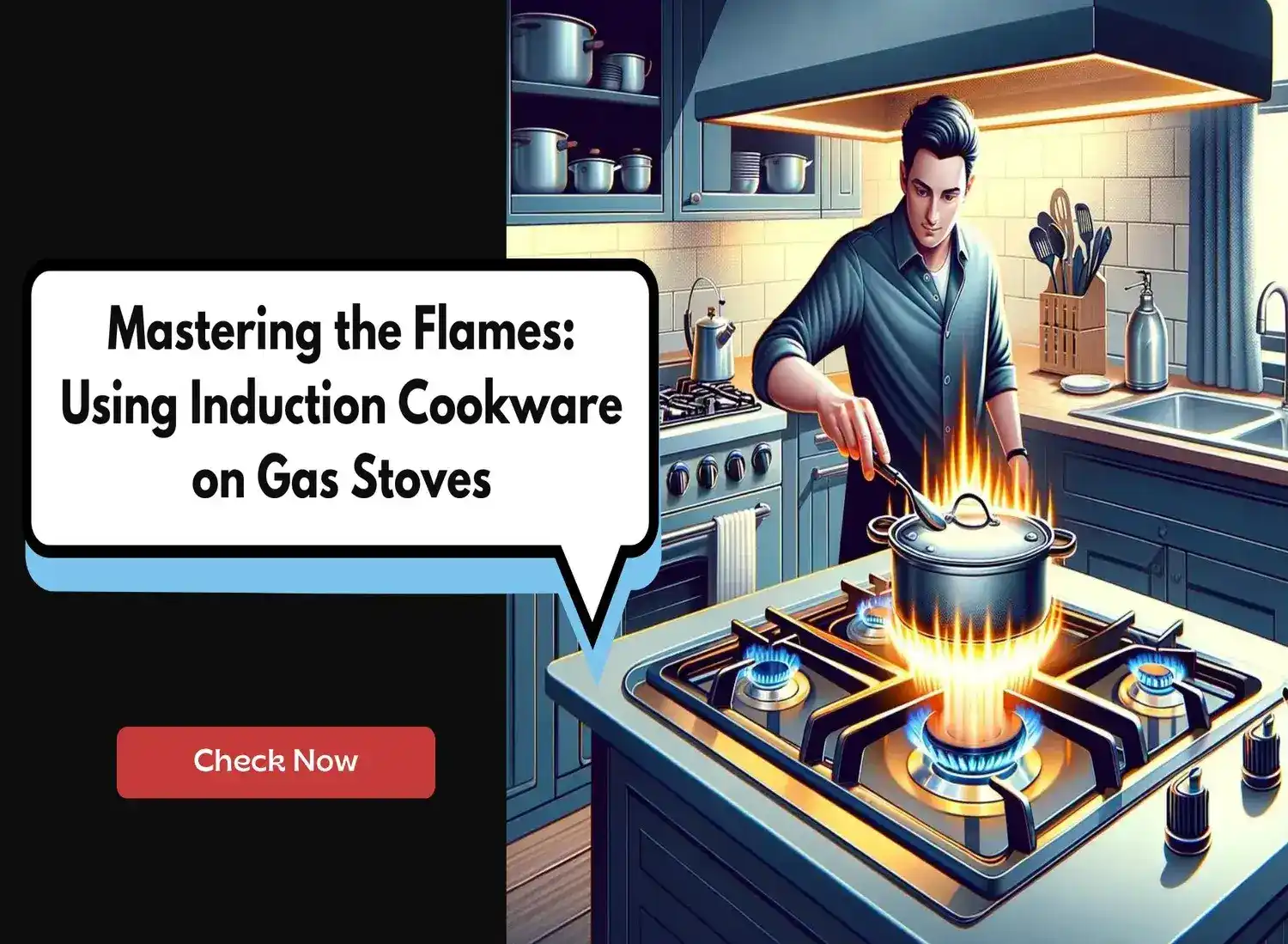 induction cookware on gas stove