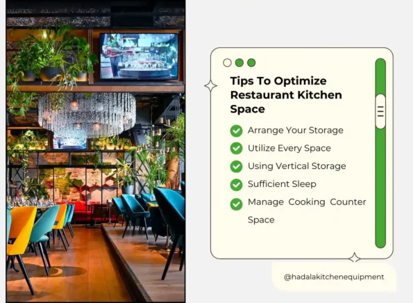 optimize space in restaurant kitchen