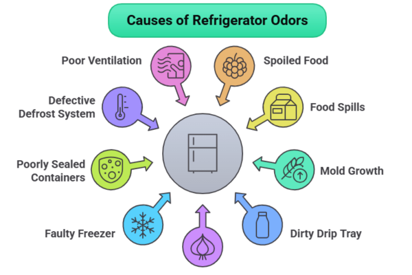 Common Cause Of Refrigerator Odours